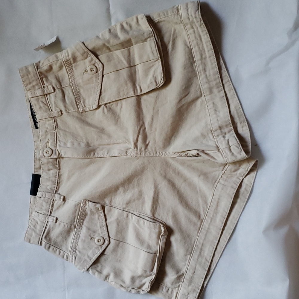 BLANK NYC BLANKNYC Hi Rise Khaki Cargo Shorts Size 28 NWT
